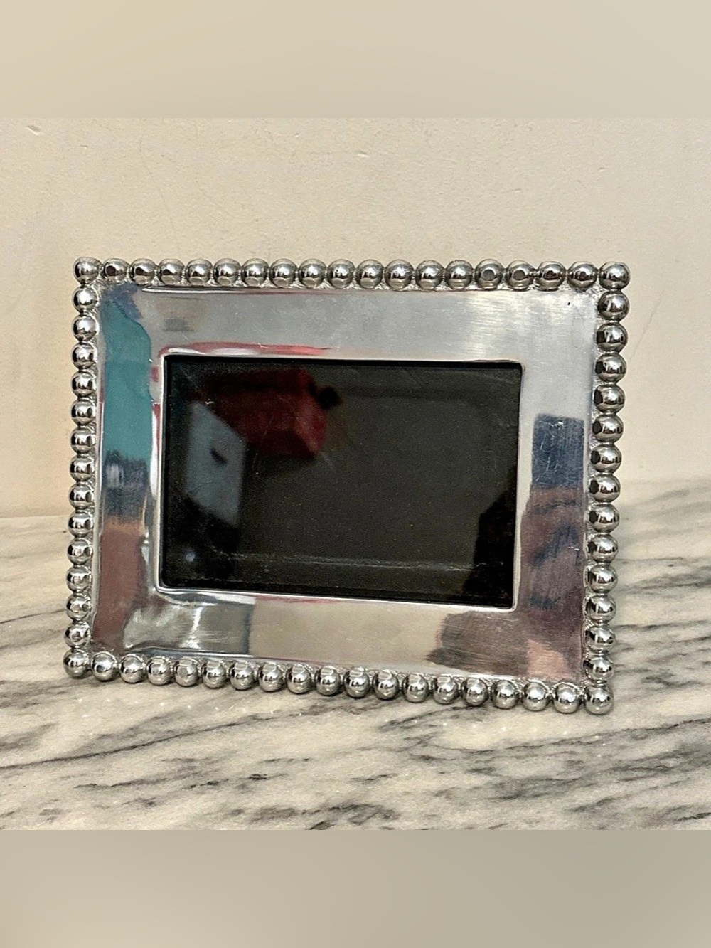 Kipps Beaded Silver Picture Frame